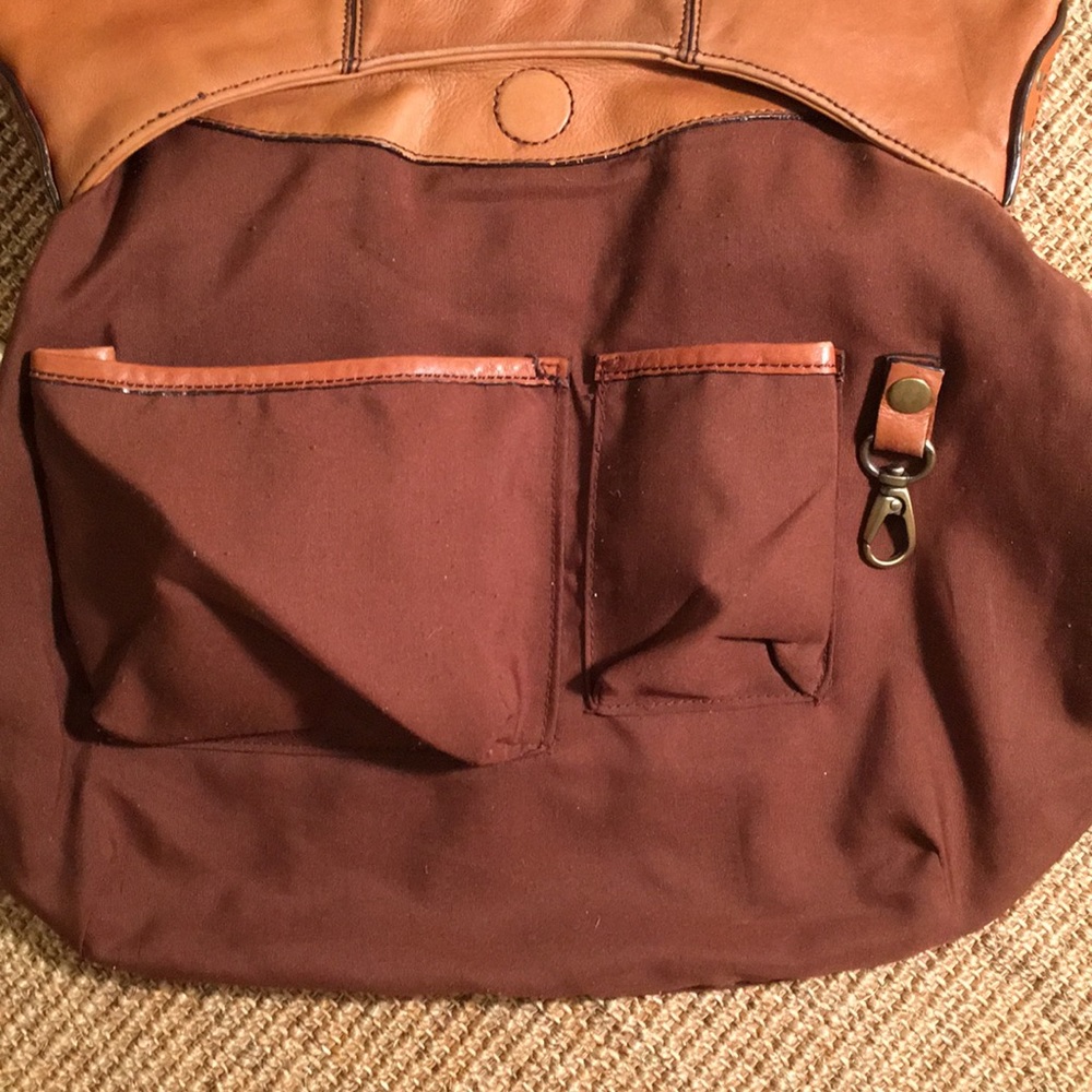Lucé leather shoulder/hobo handbag caramel brown - Picture 6 of 16